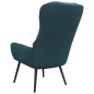 vidaXL Silla de relajación de terciopelo azul
