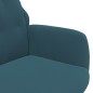 vidaXL Silla de relajación de terciopelo azul