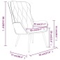 vidaXL Silla de relajación de terciopelo azul