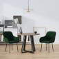 vidaXL Sillas de comedor 2 unidades terciopelo verde oscuro vidaXL Sillas de comedor 2 unidades terciopelo verde oscuro