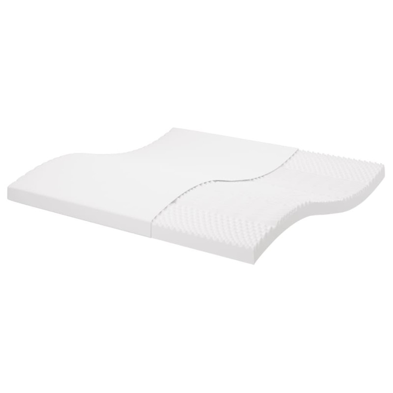 vidaXL Colchón de espuma de 7 zonas dureza 20 ILD blanco 200x200 cm