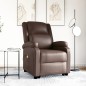 vidaXL Sillón de masaje elevable cuero sintético marrón vidaXL Sillón de masaje elevable cuero sintético marrón