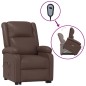 vidaXL Sillón de masaje elevable cuero sintético marrón vidaXL Sillón de masaje elevable cuero sintético marrón