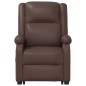 vidaXL Sillón de masaje elevable cuero sintético marrón vidaXL Sillón de masaje elevable cuero sintético marrón