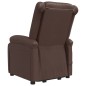 vidaXL Sillón de masaje elevable cuero sintético marrón vidaXL Sillón de masaje elevable cuero sintético marrón