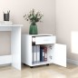 vidaXL Armario rodante de madera contrachapada blanco 45x38x54 cm vidaXL Armario rodante de madera contrachapada blanco 45x38x54 cm