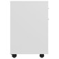 vidaXL Armario rodante de madera contrachapada blanco 45x38x54 cm vidaXL Armario rodante de madera contrachapada blanco 45x38x54 cm