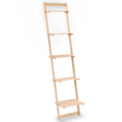 vidaXL Estante de pared escalera madera de cedro 41,5x30x176 cm