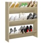 vidaXL Zapatero de pared madera contrachapada roble Sonoma 80x18x90 cm vidaXL Zapatero de pared madera contrachapada roble Sonoma 80x18x90 cm
