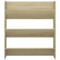 vidaXL Zapatero de pared madera contrachapada roble Sonoma 80x18x90 cm vidaXL Zapatero de pared madera contrachapada roble Sonoma 80x18x90 cm