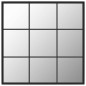 vidaXL Espejo de pared metal negro 60x60 cm vidaXL Espejo de pared metal negro 60x60 cm