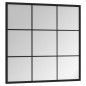 vidaXL Espejo de pared metal negro 60x60 cm vidaXL Espejo de pared metal negro 60x60 cm