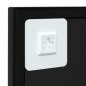 vidaXL Espejo de pared metal negro 60x60 cm vidaXL Espejo de pared metal negro 60x60 cm