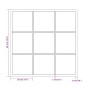vidaXL Espejo de pared metal negro 60x60 cm vidaXL Espejo de pared metal negro 60x60 cm