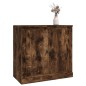 vidaXL Aparador de madera contrachapada roble ahumado 70x35,5x67,5 cm
