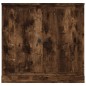vidaXL Aparador de madera contrachapada roble ahumado 70x35,5x67,5 cm