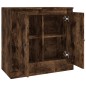 vidaXL Aparador de madera contrachapada roble ahumado 70x35,5x67,5 cm