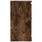 vidaXL Aparador de madera contrachapada roble ahumado 70x35,5x67,5 cm