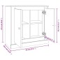 vidaXL Aparador de madera contrachapada roble ahumado 70x35,5x67,5 cm