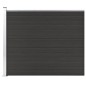 vidaXL Panel de valla WPC negro 175x146 cm vidaXL Panel de valla WPC negro 175x146 cm