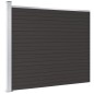 vidaXL Panel de valla WPC negro 175x146 cm vidaXL Panel de valla WPC negro 175x146 cm