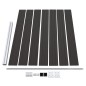 vidaXL Panel de valla WPC negro 175x146 cm vidaXL Panel de valla WPC negro 175x146 cm