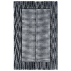 vidaXL Alfombra de exterior PP gris 160x230 cm