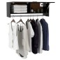 vidaXL Armario de madera contrachapada negro 100x32,5x35 cm vidaXL Armario de madera contrachapada negro 100x32,5x35 cm