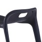 vidaXL Taburetes apilables 4 unidades plástico negro vidaXL Taburetes apilables 4 unidades plástico negro
