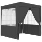 vidaXL Carpa profesional fiestas con paredes gris 90 g/m² 2,5x2,5 m vidaXL Carpa profesional fiestas con paredes gris 90 g/m² 2,5x2,5 m