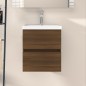 vidaXL Mueble de lavabo madera contrachapada marrón roble 41x38,5x45cm vidaXL Mueble de lavabo madera contrachapada marrón roble 41x38,5x45cm