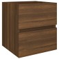 vidaXL Mueble de lavabo madera contrachapada marrón roble 41x38,5x45cm vidaXL Mueble de lavabo madera contrachapada marrón roble 41x38,5x45cm