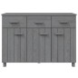 vidaXL Aparador HAMAR madera maciza pino gris oscuro 113x40x80 cm vidaXL Aparador HAMAR madera maciza pino gris oscuro 113x40x80 cm