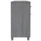 vidaXL Aparador HAMAR madera maciza pino gris oscuro 113x40x80 cm vidaXL Aparador HAMAR madera maciza pino gris oscuro 113x40x80 cm