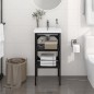 vidaXL Estructura de lavabo de hierro negro 40x38x83 cm vidaXL Estructura de lavabo de hierro negro 40x38x83 cm