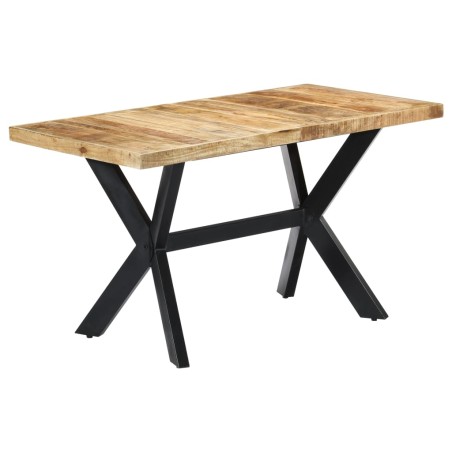 vidaXL Mesa de comedor madera maciza de mango en bruto 140x70x75 cm