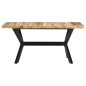 vidaXL Mesa de comedor madera maciza de mango en bruto 140x70x75 cm vidaXL Mesa de comedor madera maciza de mango en bruto 140x70x75 cm
