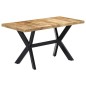 vidaXL Mesa de comedor madera maciza de mango en bruto 140x70x75 cm vidaXL Mesa de comedor madera maciza de mango en bruto 140x70x75 cm