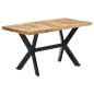 vidaXL Mesa de comedor madera maciza de mango en bruto 140x70x75 cm vidaXL Mesa de comedor madera maciza de mango en bruto 140x70x75 cm