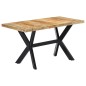 vidaXL Mesa de comedor madera maciza de mango en bruto 140x70x75 cm vidaXL Mesa de comedor madera maciza de mango en bruto 140x70x75 cm