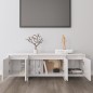 vidaXL Mueble de TV madera contrachapada blanco brillo 120x30x40,5 cm vidaXL Mueble de TV madera contrachapada blanco brillo 120x30x40,5 cm