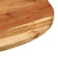 vidaXL Mesa auxiliar madera de acacia y hierro fundido 60x(42-62) cm vidaXL Mesa auxiliar madera de acacia y hierro fundido 60x(42-62) cm