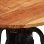 vidaXL Mesa auxiliar madera de acacia y hierro fundido 60x(42-62) cm vidaXL Mesa auxiliar madera de acacia y hierro fundido 60x(42-62) cm