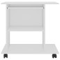 vidaXL Mesa de ordenador madera contrachapada blanco 80x50x75 cm vidaXL Mesa de ordenador madera contrachapada blanco 80x50x75 cm
