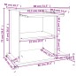 vidaXL Mesa de ordenador madera contrachapada blanco 80x50x75 cm vidaXL Mesa de ordenador madera contrachapada blanco 80x50x75 cm