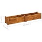 vidaXL Arriate de jardín de madera de acacia 150x30x25 cm vidaXL Arriate de jardín de madera de acacia 150x30x25 cm