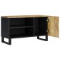 vidaXL Mueble de TV madera mango y madera contrachapada 80x33x46 cm