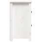 vidaXL Mesitas de noche 2 uds madera maciza pino blanco 40x35x61,5 cm vidaXL Mesitas de noche 2 uds madera maciza pino blanco 40x35x61,5 cm