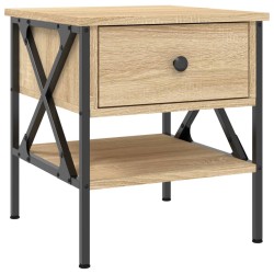 vidaXL Mesita de noche madera de ingeniería roble Sonoma 40x42x45 cm