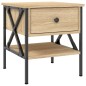 vidaXL Mesita de noche madera de ingeniería roble Sonoma 40x42x45 cm vidaXL Mesita de noche madera de ingeniería roble Sonoma 40x42x45 cm